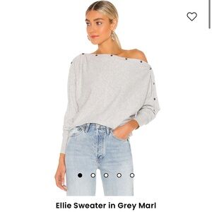 All Saints Off the Shoulder Sweater in PINK
